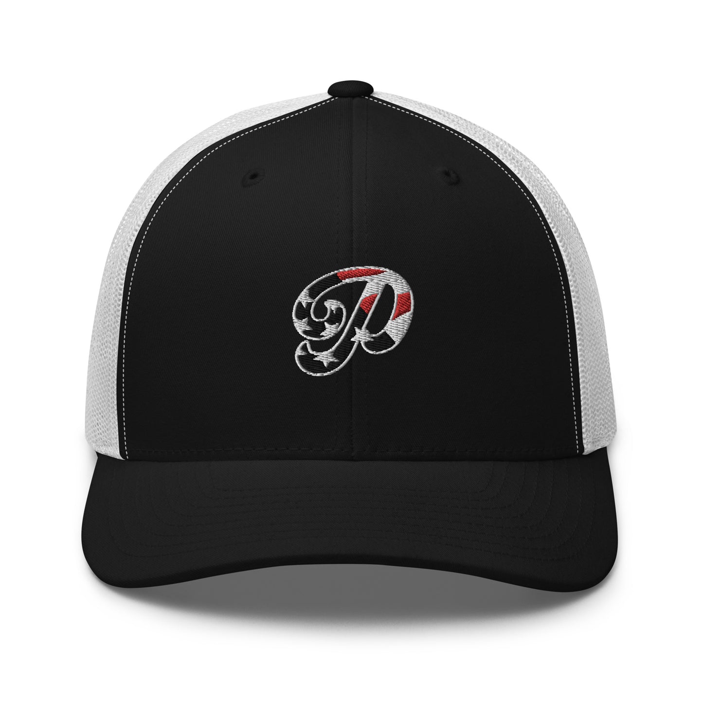 Patriot Embroidered Logo Trucker Hat