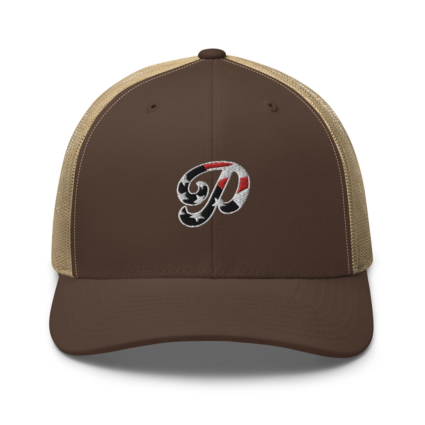 Patriot Embroidered Logo Trucker Hat