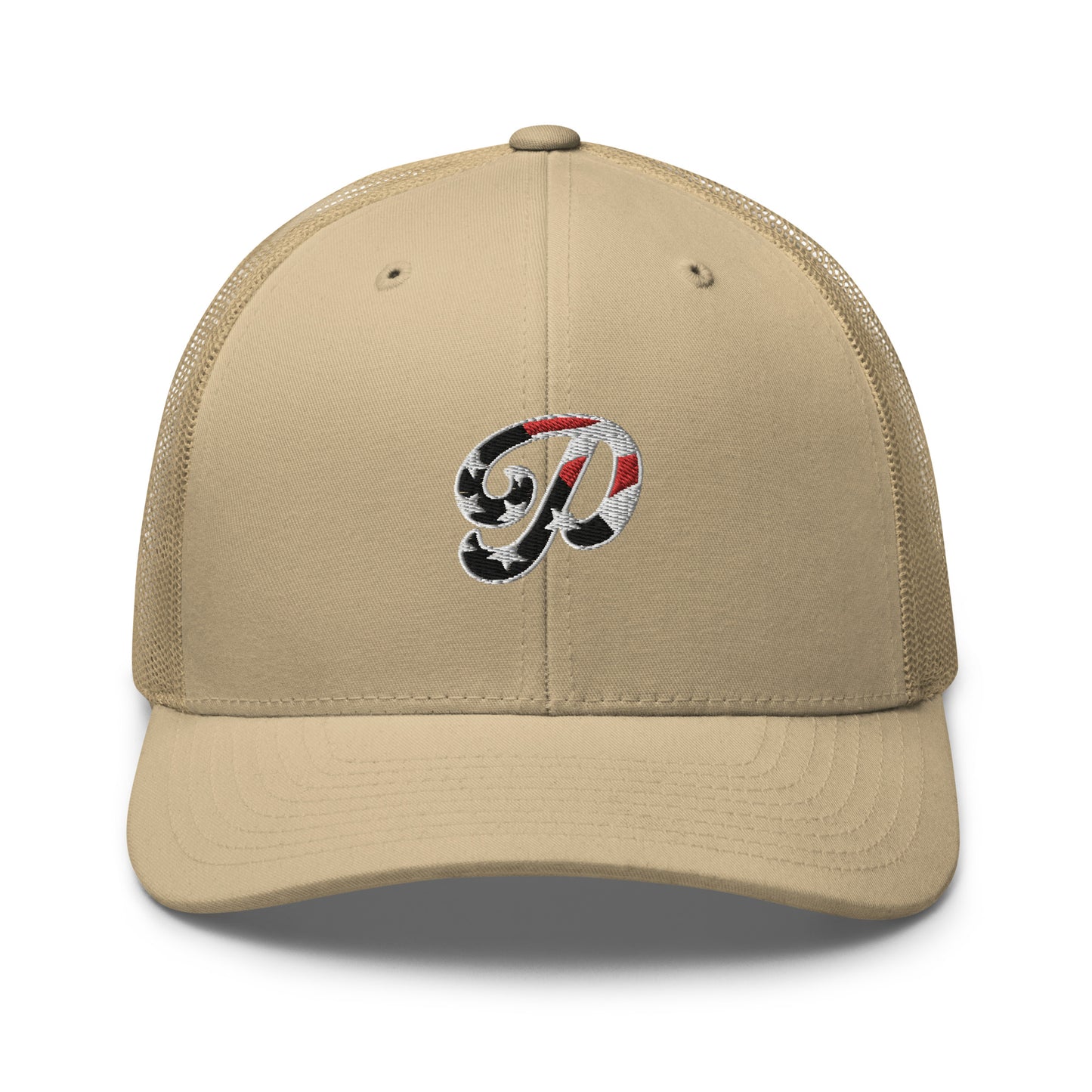 Patriot Embroidered Logo Trucker Hat