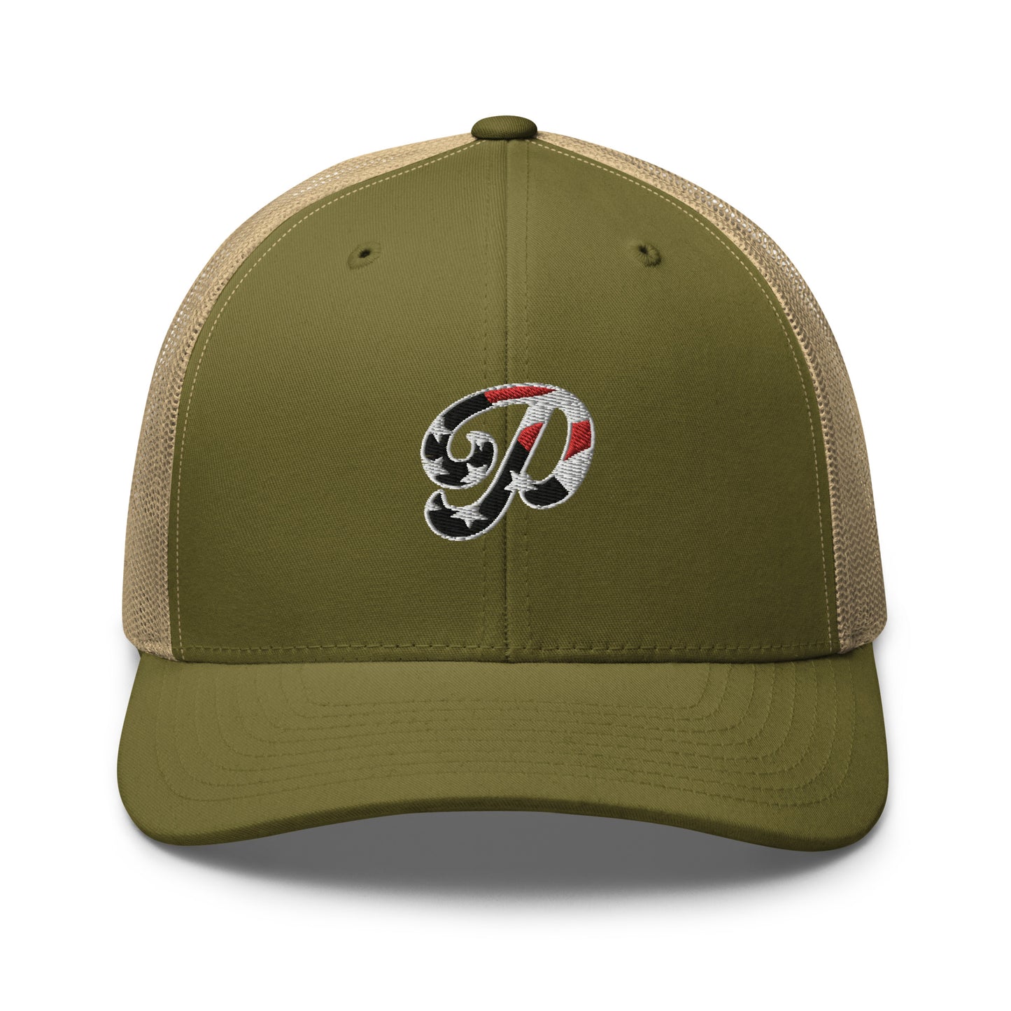 Patriot Embroidered Logo Trucker Hat